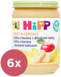 HiPP 6x HiPP BIO Almák és banánok gyermek kekszekkel 190 g