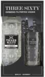 THREE SIXTY VODKA 0, 7l. 37, 5% + 1 Pohár Díszdobozban