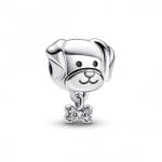 Pandora Moments Kiskutya és csont Ezüst Charm - 792254C01 (792254C01)