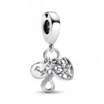Pandora Moments Család végtelenjel tripla függő Ezüst Charm - 792201C01 (792201C01)