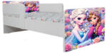  Pat Pentru Fete 2-16 Ani Frozen Flowers, Cu Dubla Protectie Si Saltea 180x80 Cm Ptv6826 (PTV6826)