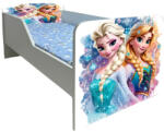  Pat Pentru Fete 2-12 Ani Ana Si Elsa, Model Sleepy, Cu Saltea 160x80 Cm Ptv6631 (PTV6631)