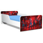  Pat Copii Spiderman 2 Model Creativ 2-16 ani Cu Saltea Inclusa 180x80 Cm Ptv5496 (PTV5496)