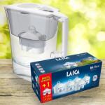 LAICA Prime Line Ivory vízszűrő kancsó fehér tetővel 1+6 db bi-flux univerzális szűrőbetéttel (J51CA04+F6S)