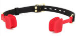 KINKgear Zen Open - szilikon, nyitott gátító fekete-piros - szexvital
