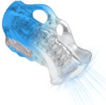 SuckMeToys Prémium vibráló maszturbátor - Kék fagyos élmény