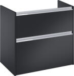 Roca Gap Pro szekrény 78.5x45.1x63.5 cm mosdókagyló alá akasztható fekete A857900532 (A857900532)