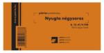 Pátria Nyomtatvány Nyugta (négysoros) 50x2 lapos tömb (b.15-41/v/pm)