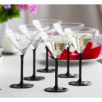 Altom Design Royal Leerdam Onyx martinis pohár készlet - 6 darabos 260 ml (IMO-ALT-0103006380-629807)