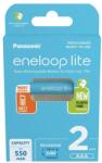 Panasonic BK-4LCCE/2BE AAA/mikro 550mAh Ni-MH akkumulátor 2db/csomag (BK-4LCCE/2CP) - lenser