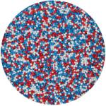Funcakes Cukor golyócskák Nonpareils Red White Blue 80 g