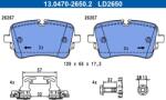 ATE set placute frana, frana disc ATE Ceramic 13.0470-2650.2 (13.0470-2650.2)