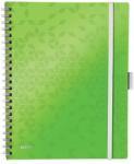 Leitz WOW Active spirálfüzet A4 kockás zöld (46450054)