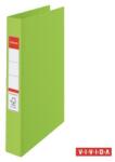 Esselte Gyűrűs könyv, 2 gyűrű, 42 mm, A4, PP, ESSELTE "Standard", Vivida zöld (14453)