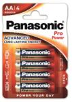 Panasonic Elem, AA ceruza, 4 db, PANASONIC Pro power (LR6PPG-4BP/LR6PPG/4BP) - fodicoaruhaz