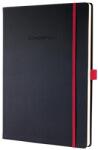 Sigel Jegyzetfüzet, exkluzív, A4, vonalas, 97 lap, keményfedeles, SIGEL "Conceptum Red Edition", fekete-piros (CO661)