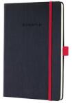 Sigel Jegyzetfüzet, exkluzív, A5, kockás, 97 lap, keményfedeles, SIGEL "Conceptum Red Edition", fekete-piros (CO662)