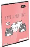 Lizzy Card Füzet LIZZY CARD A4 40 lapos kockás KitTok Catto (20361)