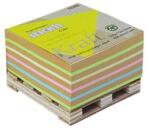 Stickn Öntapadó jegyzettömb STICK`N Kraft cube 76x76mm mini raklapos mix 400 lap (21817) - tonerpiac