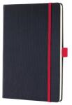 Sigel Jegyzetfüzet, exkluzív, A5, vonalas, 97 lap, keményfedeles, SIGEL "Conceptum Red Edition", fekete-piros (CO663)