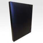 BLUERING Gumis mappa A4, műanyag gerincvastagított 30mm, Bluering® fekete (JJ40941A4P) - tonerpiac - 494 Ft