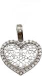 ÉkszerM Fehérarany Szív Medál AU 68428
