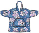 Aymax Disney Lilo és Stitch, A csillagkutya Hibiscus belebújós plüss polár pulóver, poncsó 3-6 év (AYM077094)