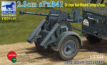 Bronco Models Bronco 2.8cm sPzb41 On Larger Steel-Wheeled carriage w/Trailer 1: 35 (CB35141)