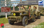 Bronco Models Bronco GPW 1/4 ton 4x4 Utility Track Mod. 1942 w/10-CWT & Airborne Crew 1: 35 (CB35106)