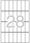 APLI Etikett, 20x50 mm, kerekített sarkú, A5 hordozón, APLI, 420 etikett/csomag (01867) - iroszer24