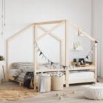 vidaXL Рамка за детско легло 2x(80x160) см масивна борова дървесина (3200595)