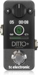 TC Electronic Ditto+ Looper pedală looper intuitivă cu timp de buclă de 5 minute, Analog-Dry-Through și True Bypass (Ditto+ Looper)