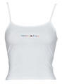 Tommy Jeans Trikók / Ujjatlan pólók TJW BBY COLOR LINEAR STRAP TOP Fehér EU L