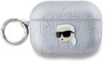 Karl Lagerfeld PU Dombornyomott Karl Fej Tok AirPods Pro 2-höz Ezüst