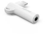 Hama Lightning - 3.5 mm Jack Socket Aux Adapter, 90° Angled Plug, white (HM201700)