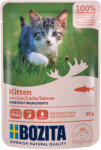 Bozita 12x85g Bozita Kitten falatok szószban lazac 12 x 85 g nedves macskatáp