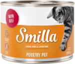 Smilla 24x200g Smilla szárnyas- & haltál nedves macskatáp- Szárnyas & marha