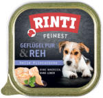 RINTI 22x150g RINTI Feinest Szárnyas pur & szarvas nedves kutyatáp
