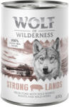 Wolf of Wilderness 6x400g Wolf of Wilderness Adult Single protein nedves kutyatáp-Strong Lands sertés