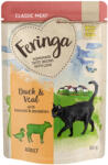 Feringa 12x85g Feringa tasakos multipack nedves macskatáp - Kacsa, borjú & brokkoli