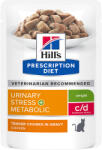 Hill's Prescription Diet 24x85g Hill's Prescription Diet c/d Urinary Stress +Metabolic csirke nedves macskatáp