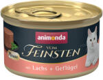 Animonda Vom Feinsten 24x85g animonda Vom Feinsten Adult Lazac & szárnyas nedves macskatáp