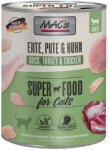 MAC's 12x800g MAC´s Cat nedves macskatáp- Kacsa, pulyka & csirke
