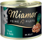 Miamor 12x185g Miamor finom filék tonhal & rizs aszpikban nedves macskatáp