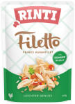 RINTI 24x100g RINTI Filetto Pouch in Jelly kutyasnack - Csirke zöldséggel