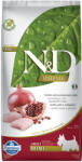 N&D Prime 2x7kg Farmina Adult Mini Grain Free csirke & gránátalma száraz kutyatáp