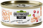 Greenwoods 6x70g Greenwoods Delight csirkefilé & marha nedves macskaeledel