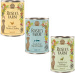 Rosie's Farm 24x400g Rosie's Farm Adult nedves kutyatáp- Mix I. 3 fajtával: csirke, hal, vad