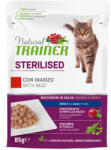 Natural Trainer 12x85g Natural Trainer Adult Sterilised macska nedvestáp - Marha