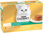 Gourmet 24x85g Gourmet Gold rafinált ragu nedves macskatáp-Mix zöldséggel (4 változattal)
